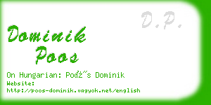 dominik poos business card